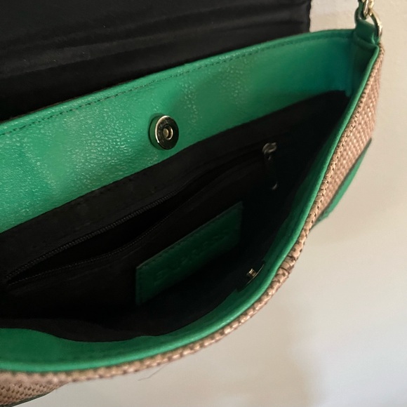 Express Green Rattan Silver Chain Mini Shoulder Bag - Picture 4 of 4